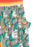 Stella Mccartney Gonna Stampa Fantasia con Elastico In Vita Verde per Neonata TX7A21N VERDE STELLA McCARTNEY 