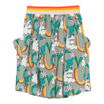Stella Mccartney Gonna Stampa Fantasia con Elastico In Vita Verde per Bambina TX7A21 VERDR STELLA McCARTNEY 