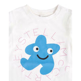 Stella Mccartney Shirt Girocollo tinta unita con Stampa Bianco per Neonato TX8100 BIANCO STELLA McCARTNEY 