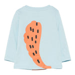 Stella Mccartney Shirt Girocollo tinta unita con Stampa Azzurro per Neonato TX8600 AZZURRO STELLA McCARTNEY 