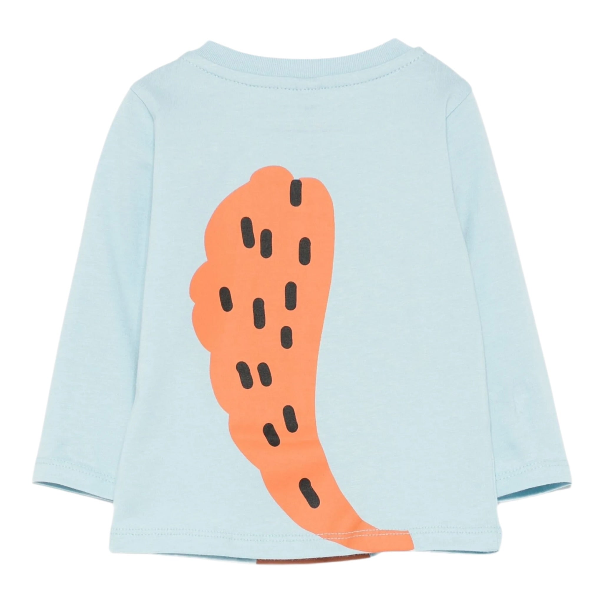 Stella Mccartney Shirt Girocollo tinta unita con Stampa Azzurro per Neonato TX8600 AZZURRO STELLA McCARTNEY 