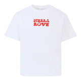 Stella Mccartney T-Shirt Girocollo tinta unita con Stampe Bianco per Bambina TX8C11 BIANCO STELLA McCARTNEY 