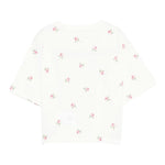 Stella Mccartney T-Shirt Girocollo tinta unita con Stampe Panna per Bambina TX8C61X PANNA STELLA McCARTNEY 