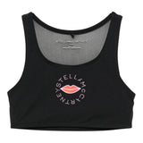 Stella Mccartney Top Giromanica tinta unita con Stampa Nero per Bambina TX8D32 NERO STELLA McCARTNEY 