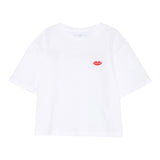 Stella Mccartney T-Shirt Girocollo tinta unita con Stampa Logo Bianco per Bambina TX8D41 BIANCO STELLA McCARTNEY 
