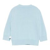 Stella Mccartney Maglia Girocollo tinta unita con Ricami Azzurro per Neonato TX9P60N AZZURRO STELLA McCARTNEY 