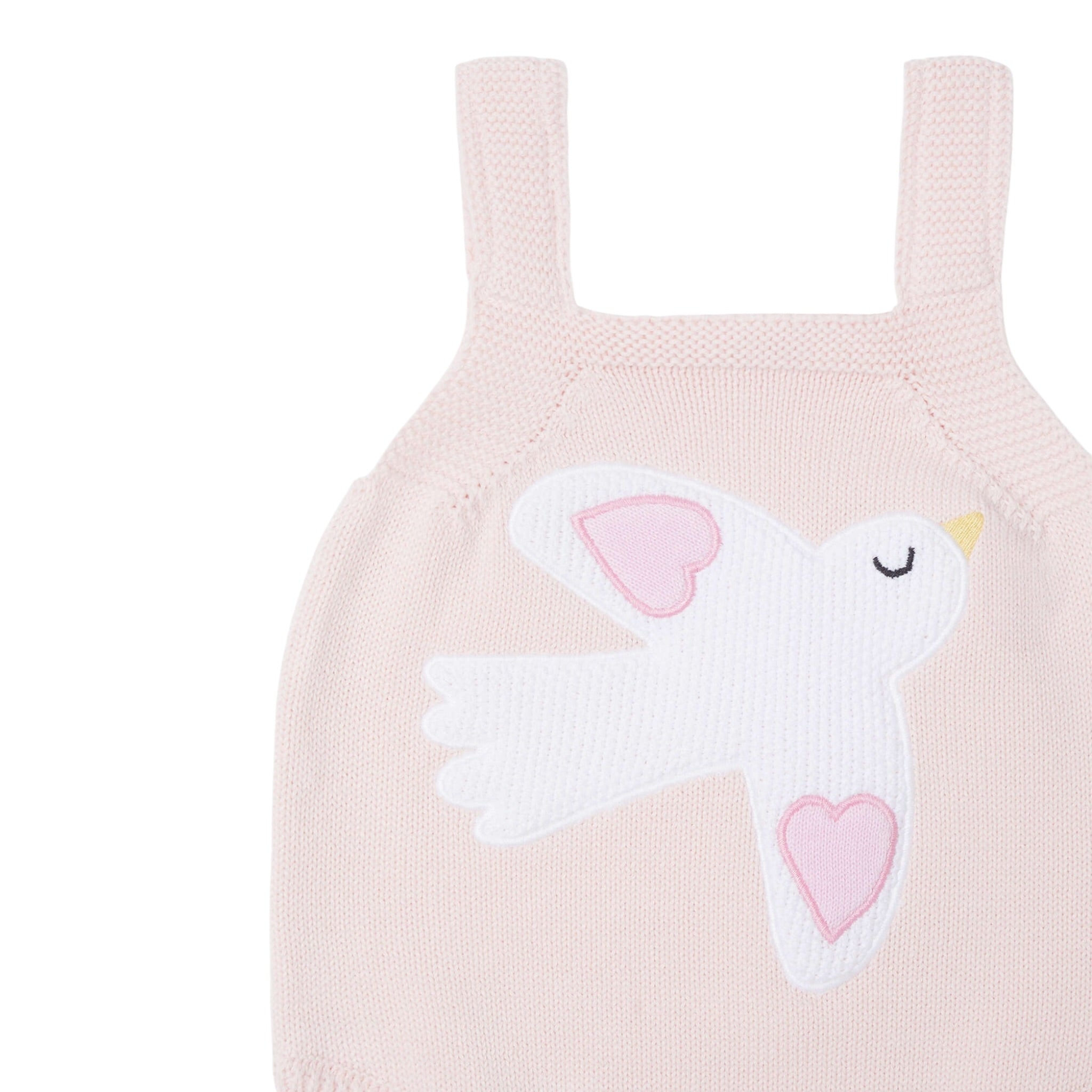 Stella Mccartney Body Giromanica tinta unita con Ricami Rosa per Neonata TXA022 ROSA STELLA McCARTNEY 