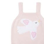 Stella Mccartney Body Giromanica tinta unita con Ricami Rosa per Neonata TXA022 ROSA STELLA McCARTNEY 