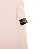 Stone Island Maglia Girocollo tinta unita con Logo Rosa per Bambina 6100006 ROSA STONE ISLAND 