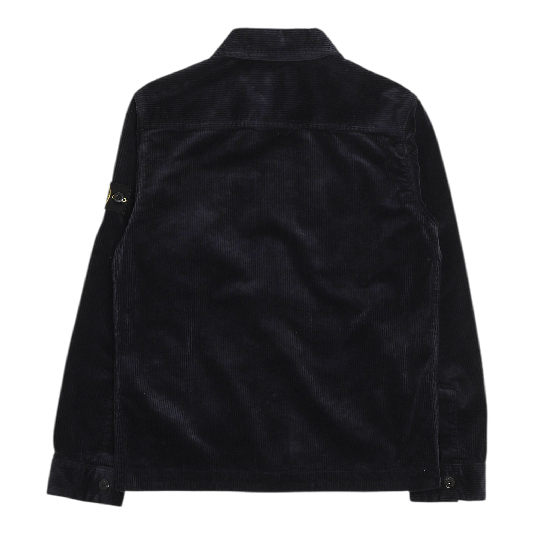 Stone Island Camicia tinta unita con Zip Blu per Bambino K2S161200003 BLU STONE ISLAND 