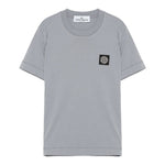 Stone Island T-Shirt tinta unita con Logo Grigio per Bambino K2S162100006 GRIGIO STONE ISLAND 