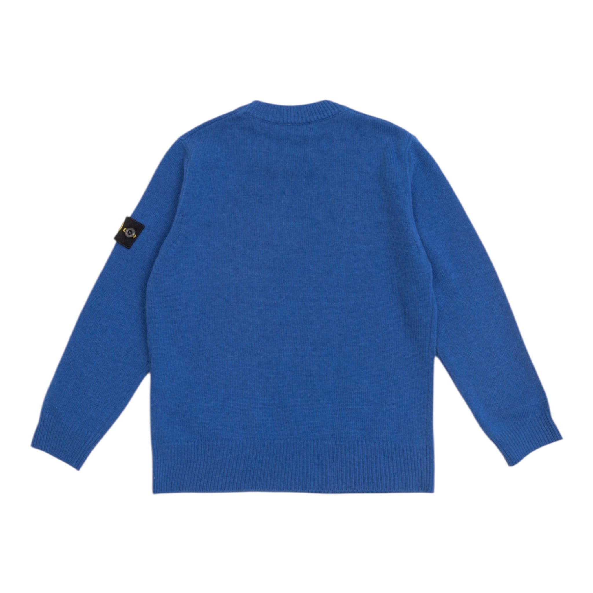 Stone Island Maglia tinta unita con Logo Cobalto per Bambino K2S165100002 COBALTO STONE ISLAND 