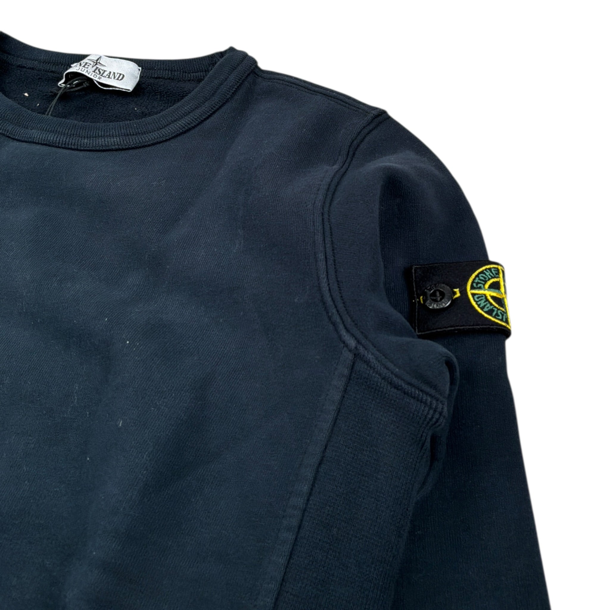 Stone Island Felpa tinta unita Girocollo Blu per Bambino K2S166100001 BLU STONE ISLAND 