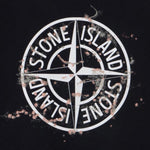 Stone Island Felpa tinta unita con Stampa Nero per Bambino K2S166100015 NERO STONE ISLAND 