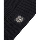 Stone Island Cappello tinta unita con Logo Nero per Bambino K2S16N100003 NERO STONE ISLAND 