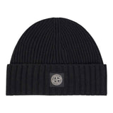 Stone Island Cappello tinta unita con Logo Nero per Bambino K2S16N100003 NERO STONE ISLAND 