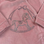 Story Loris Tutina tinta unita con Brillantini Rosa per Neonata 57303 ROSA STORY LORIS 