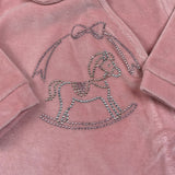 Story Loris Tutina tinta unita con Brillantini Rosa per Neonata 57303 ROSA STORY LORIS 