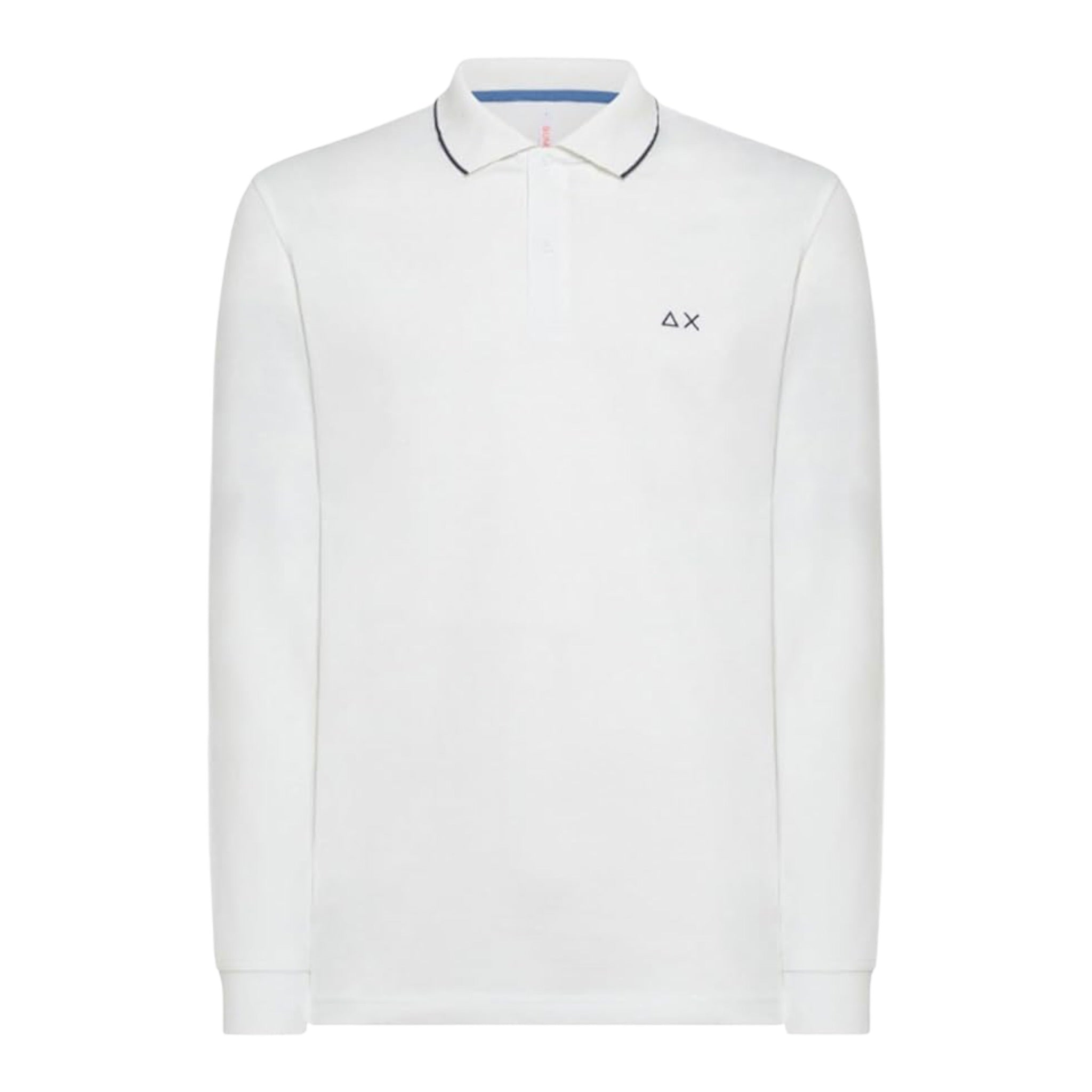 Sun68 Polo Manica Lunga tinta unita Bianco per Bambino A41303 BIANCO SUN68 
