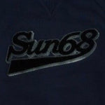 Sun68 Felpa Girocollo tinta unita con Stampa Blu per Bambino F40311 BLU SUN68 