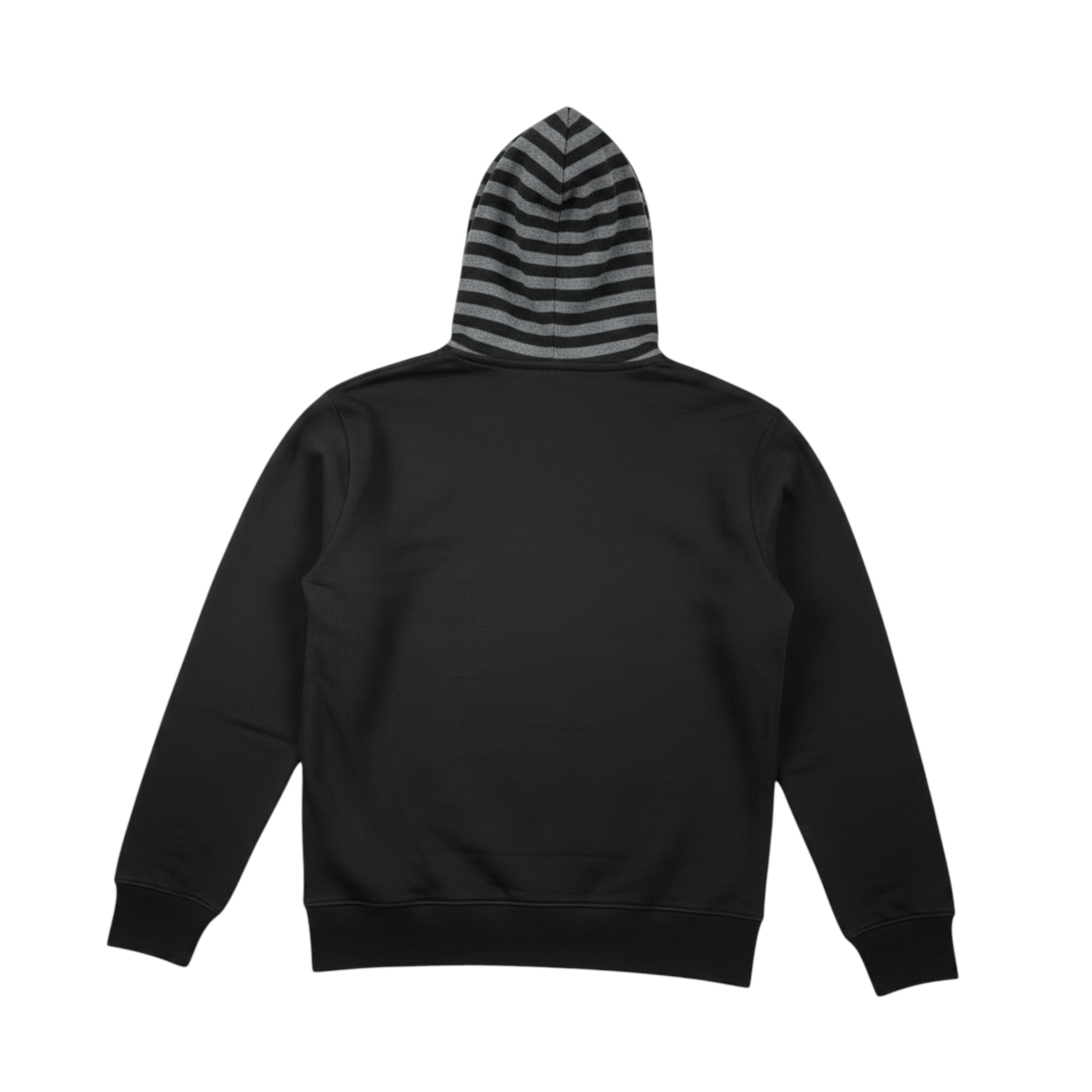 Sun68 Felpa Bicolore con Fantasia A Righe Zip E Cappuccio Nero per Bambino F41316 NERO SUN68 