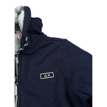 Sun68 Felpa con Zip E Cappuccio tinta unita Blu per Bambino F41319 BLU SUN68 