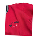 Sun68 Felpa Girocollo tinta unita con Stampa Bordeaux per Bambino F42318 BORDEAUX SUN68 