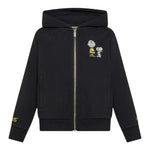 Sun68 Felpa Xon Zip E Cappuccio tinta unita Nero per Bambino F45323 NERO SUN68 