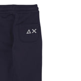 Sun68 Pantalone Modello Tuta tinta unita con Logo Blu per Bambino F45340 BLU SUN68 