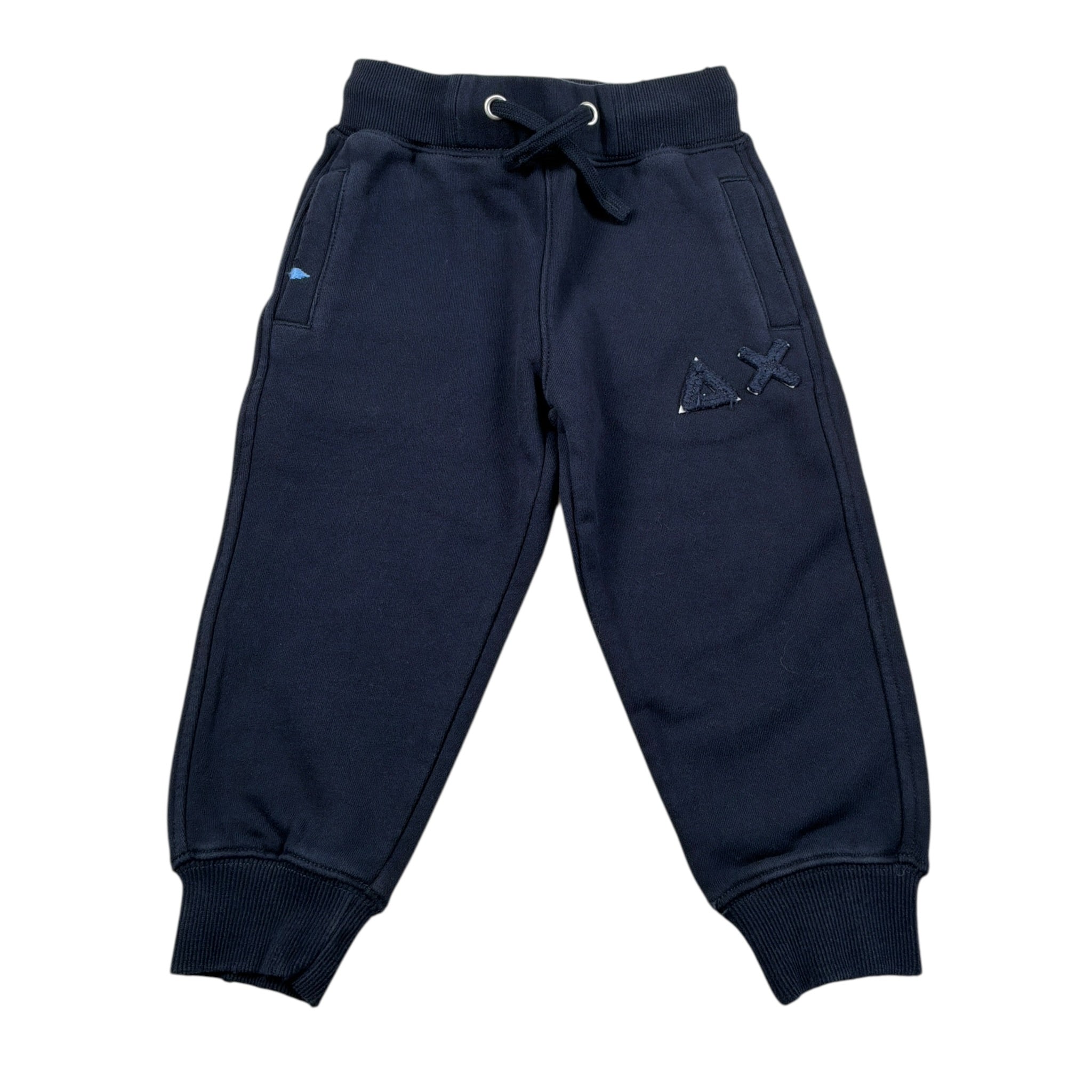 Sun68 Pantalone Tuta Tinta Uita con Logo Blu per Neonato F45352N BLU SUN68 