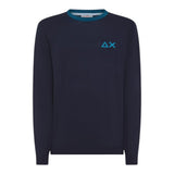 Sun68 Maglia tinta unita con Logo Blu per Bambino K41312 BLU SUN68 