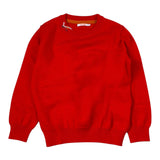 Sun68 Maglia tinta unita Girocollo con Logo Rosso per Bambino K44301 ROSSO SUN68 