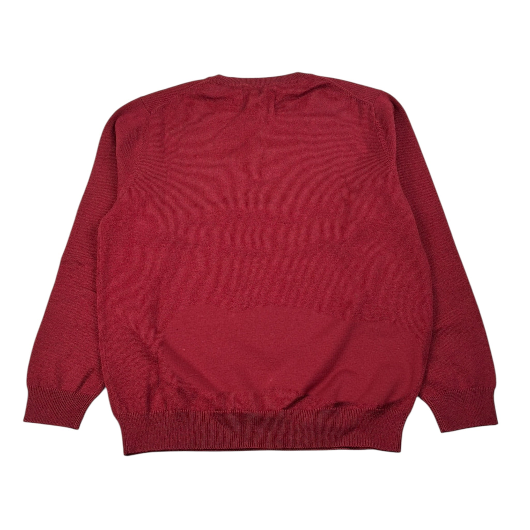 Sun68 Maglia Girocollo tinta unita con Ricamo Snoopy Bordeaux per Bambino K4532 BORDEAUX SUN68 