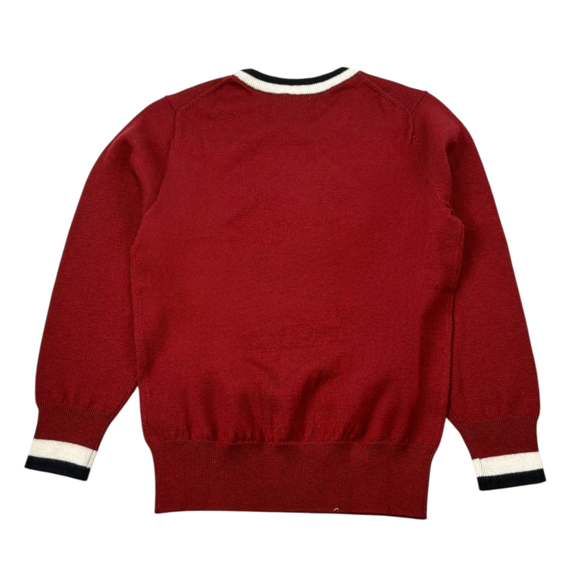 Sun68 Maglia tinta unita Girocollo con Logo Bordeaux per Bambino K45345X BORDEAUX SUN68 