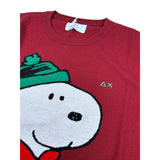 Sun68 Maglia Girocollo tinta unita con Ricamo Snoopy Bordeaux per Neonato K45352NXXX BORDEAUX SUN68 