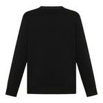 Sun68 Maglia Girocollo tinta unita con Ricamo Snoopy Nero per Bambino K45352XX NERO SUN68 