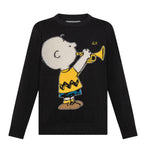 Sun68 Maglia Girocollo tinta unita con Ricamo Snoopy Nero per Neonato K45352XXN NERO SUN68 
