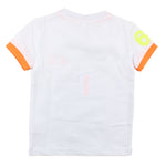 Sun68 T-Shirt Girocollo tinta unita con Logo Bianco per Bambino T32318 BIANCO SUN68 