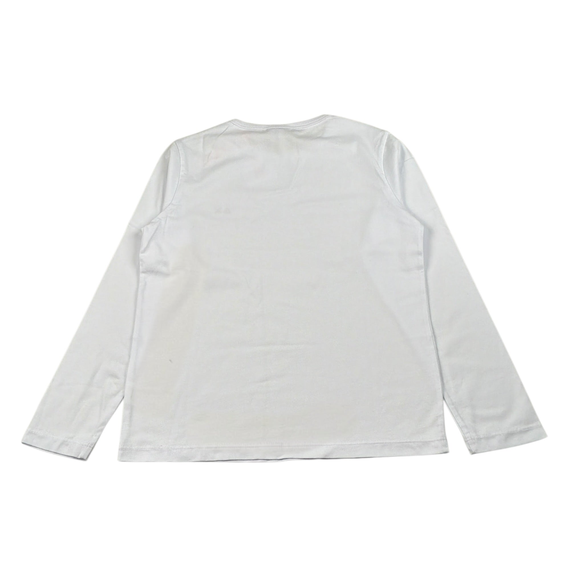 Sun68 Shirt Girocollo tinta unita con Logo Bianco per Neonato T45305N BIANCO SUN68 