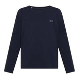 Sun68 Shirt Girocollo tinta unita con Logo Blu per Neonato T45305N BLU SUN68 