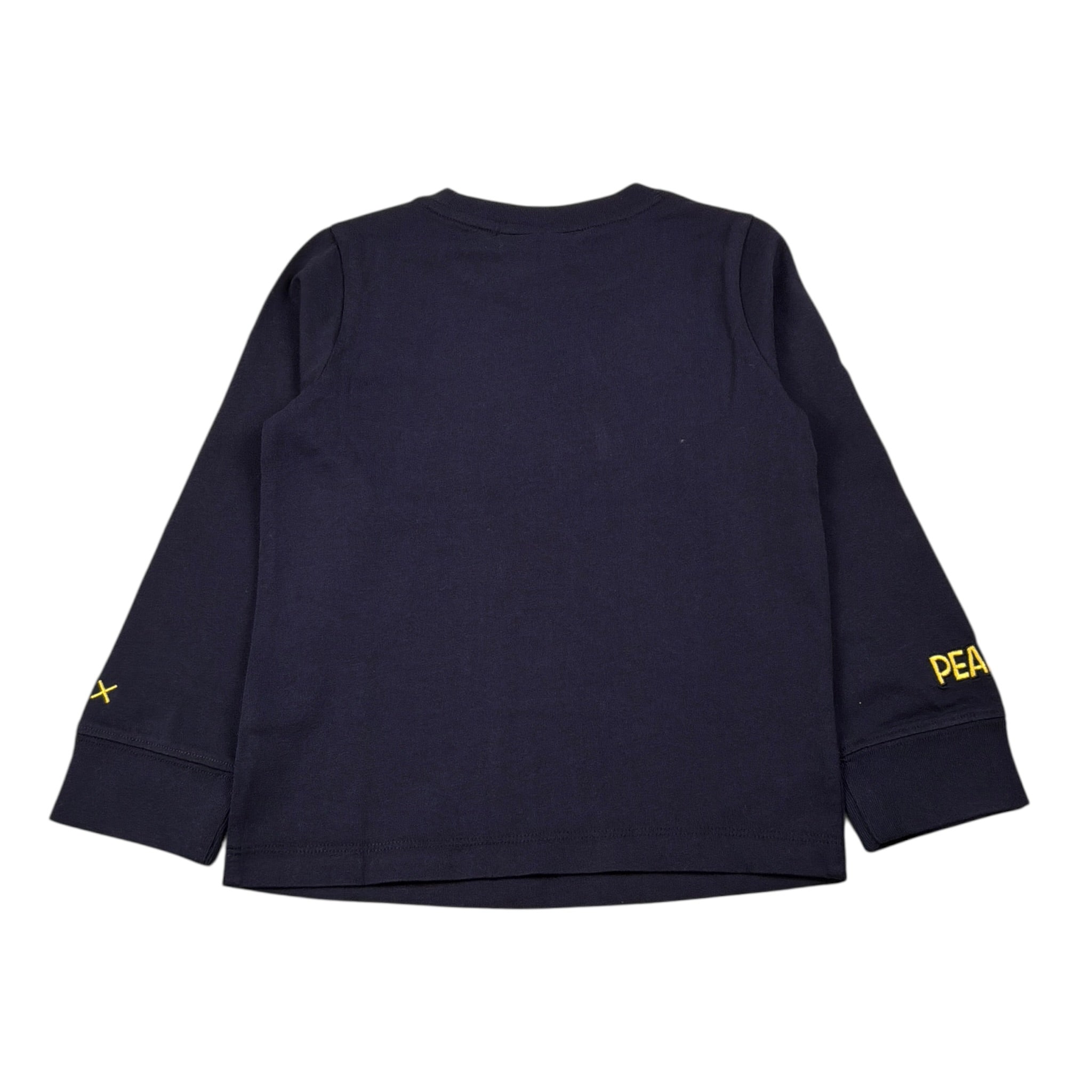 Sun68 Shirt tinta unita con Stampa Blu per Neonato T45310X BLU SUN68 