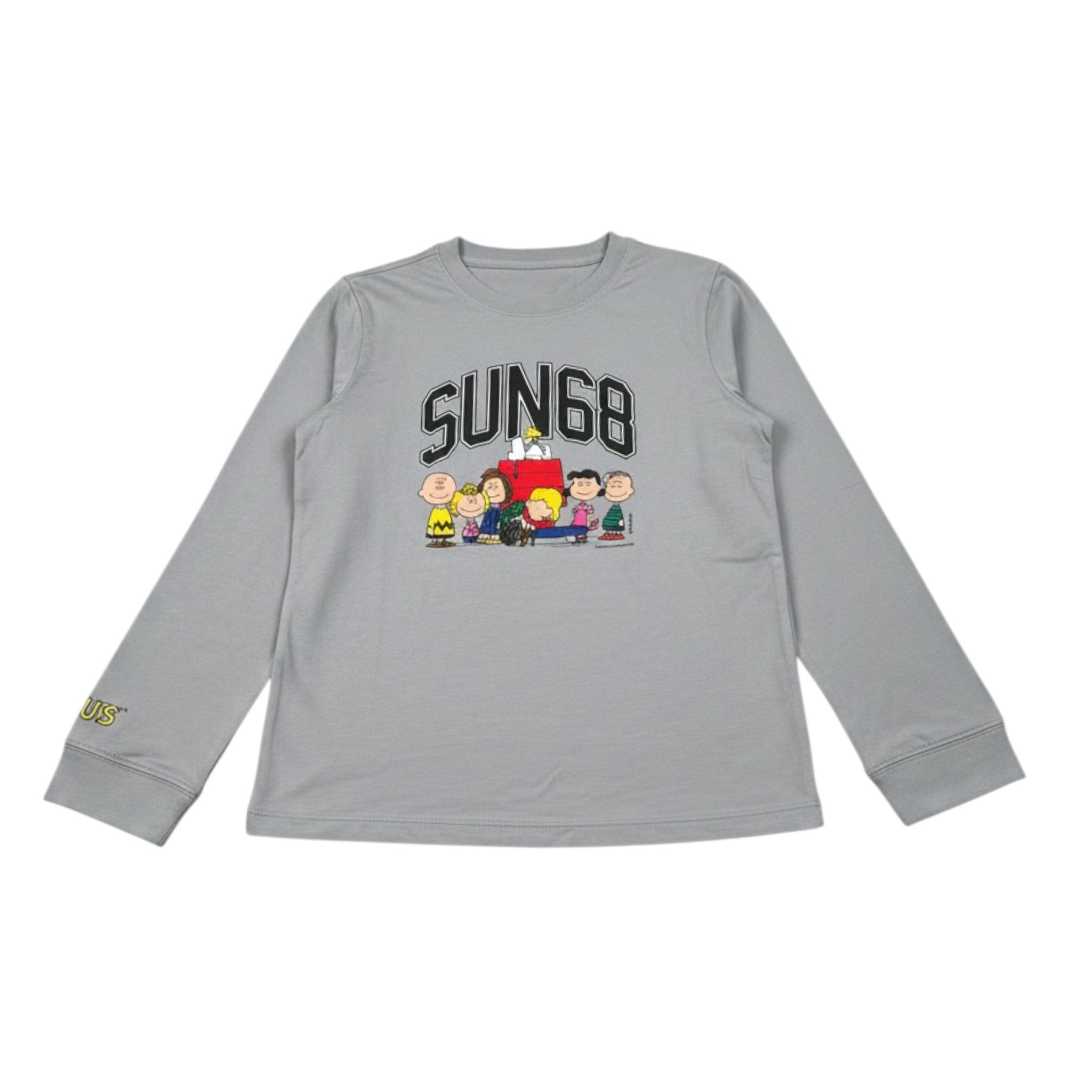 Sun68 Shirt tinta unita con Stampa Grigio per Bambino T45310XXX GRIGIO SUN68 