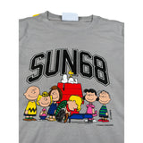 Sun68 Shirt tinta unita con Stampa Grigio per Bambino T45310XXX GRIGIO SUN68 