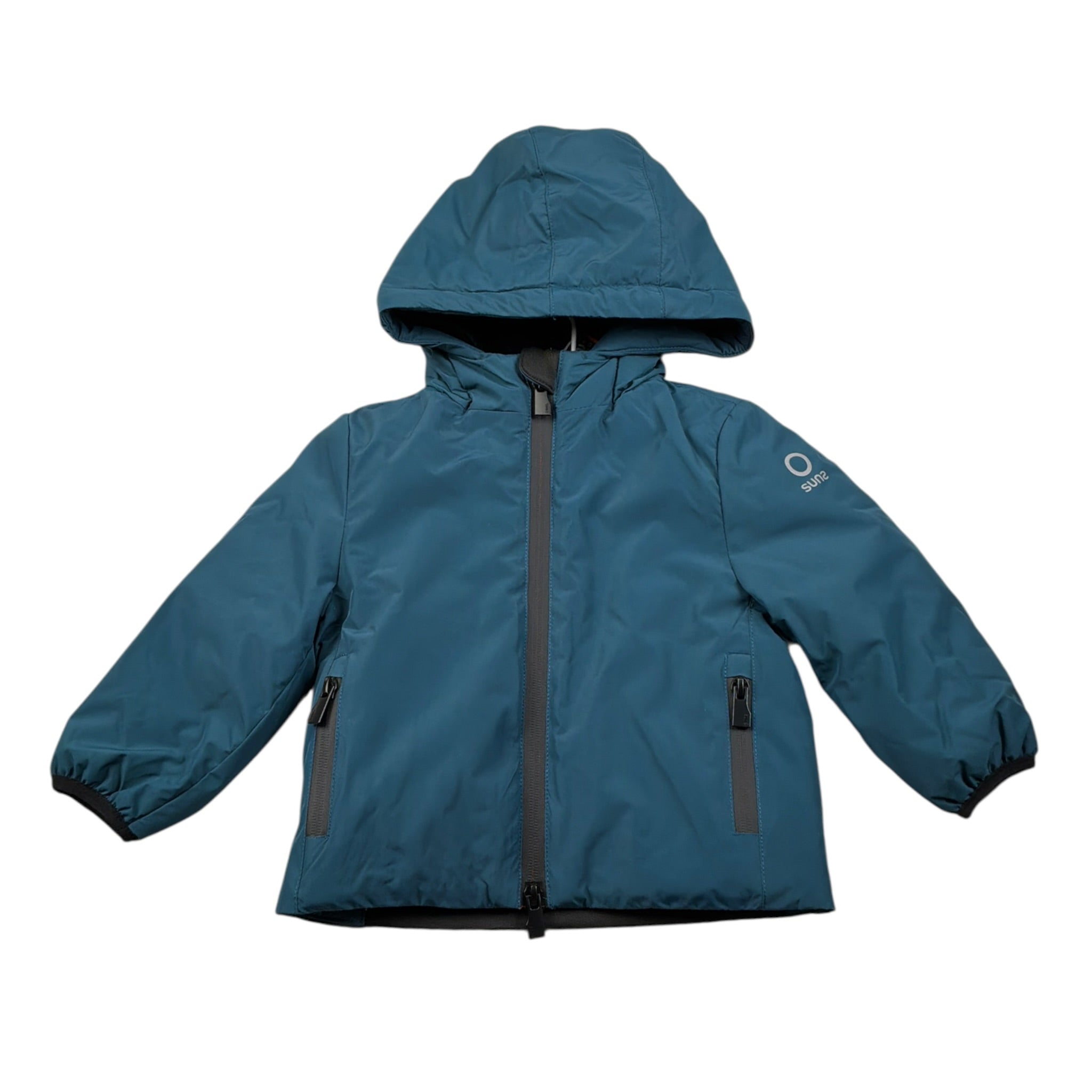 Suns Giubbino tinta unita con Cappuccio Verde per Neonato GBS5338UBXX VERDE SUNS 