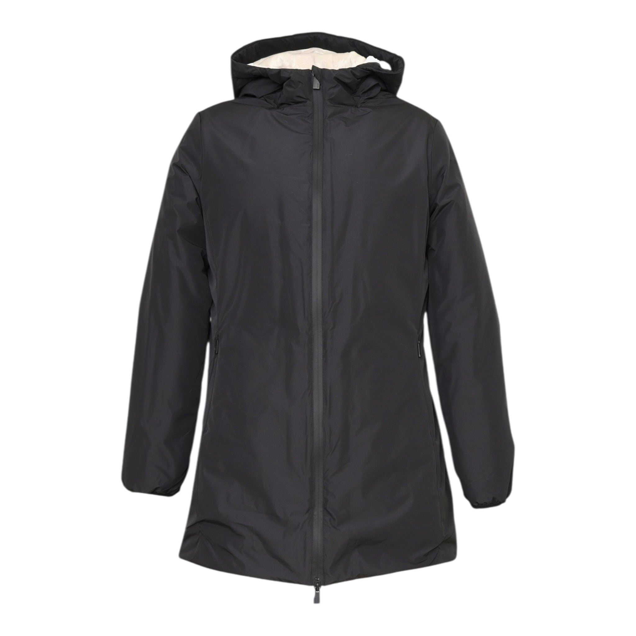 Suns Giubbino tinta unita con Cappuccio Nero per Bambina GBS5351D NERO SUNS 