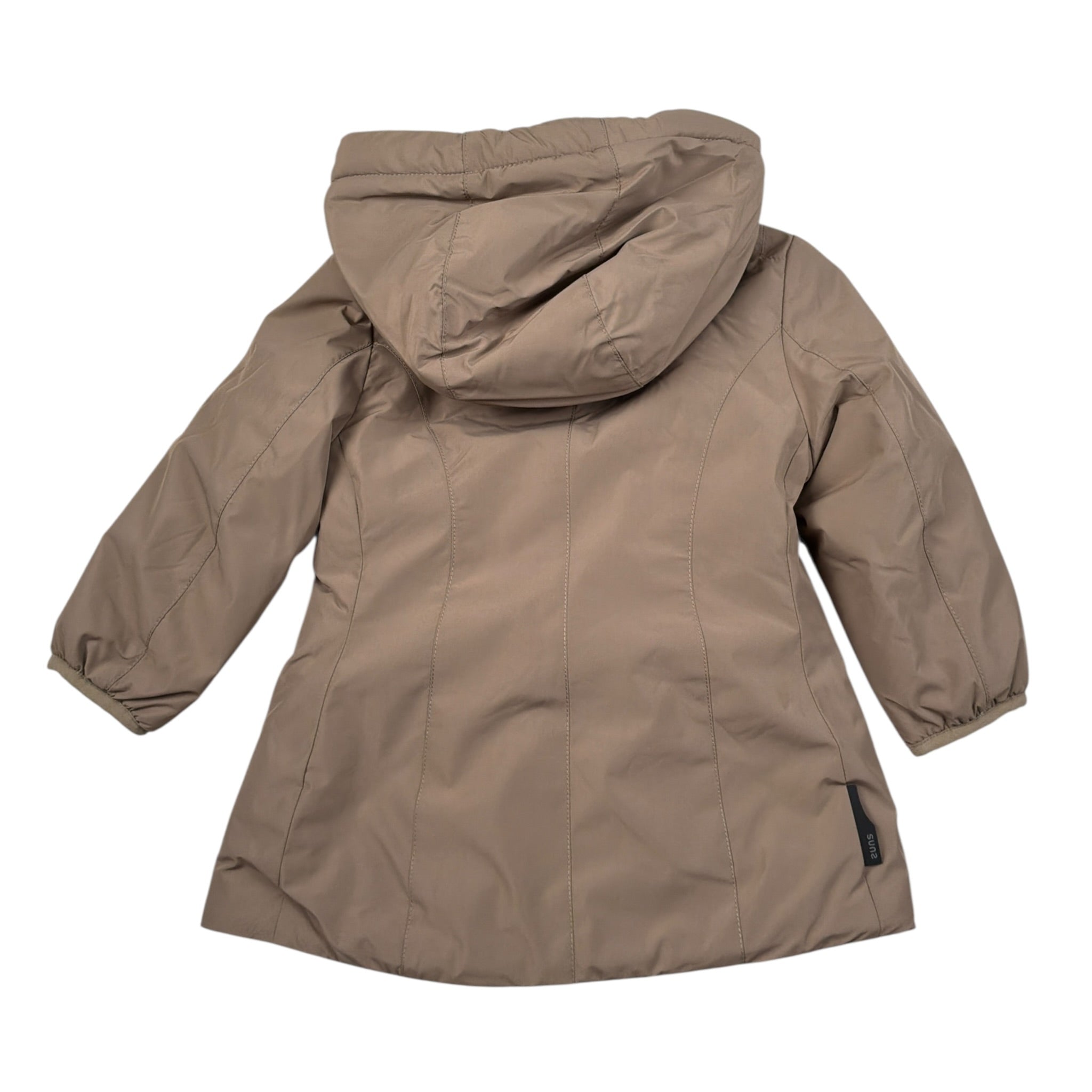 Suns Giubbino Tina Unita con Zip E Cappuccio Fango per Neonato GBS5353DB FANGO SUNS 