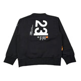 Suns Felpa Chiusa Girocollo tinta unita con Logo Nero per Bambino MFS5105U NERO SUNS 