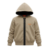 Suns Felpa con Zip E Cappuccio tinta unita Beige per Bambino MFS6305UX BEIGE SUNS 