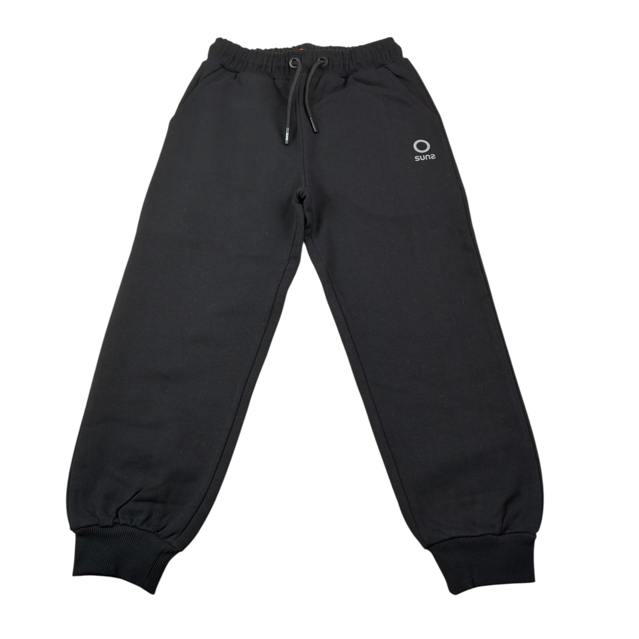 Suns Pantalone Tuta Tint Unita con Logo Nero per Bambino PFS6306U NERO SUNS 