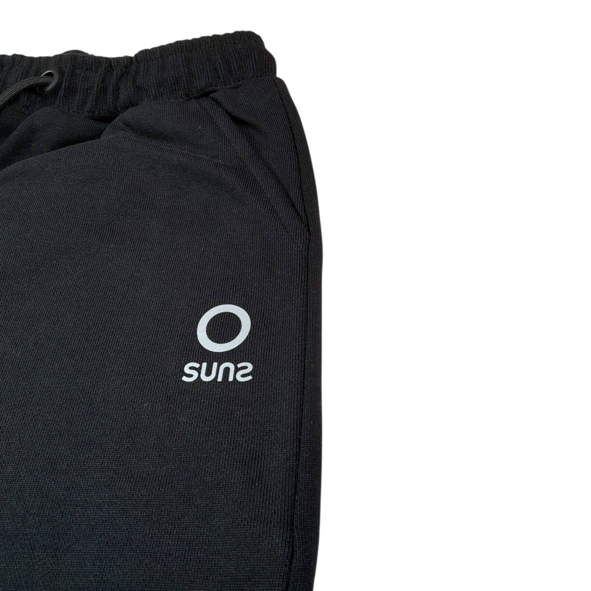 Suns Pantalone Tuta Tint Unita con Logo Nero per Bambino PFS6306U NERO SUNS 